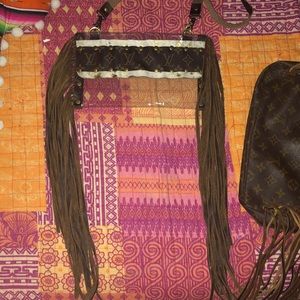 NWOT Louis Vuitton Custom clear fringe bag